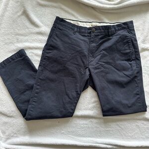 3/$30 Good Threads Navy Washed Chino Pants 34W x 29L